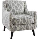 Accent Chair in Ancestry Foam Multicolor Fabric